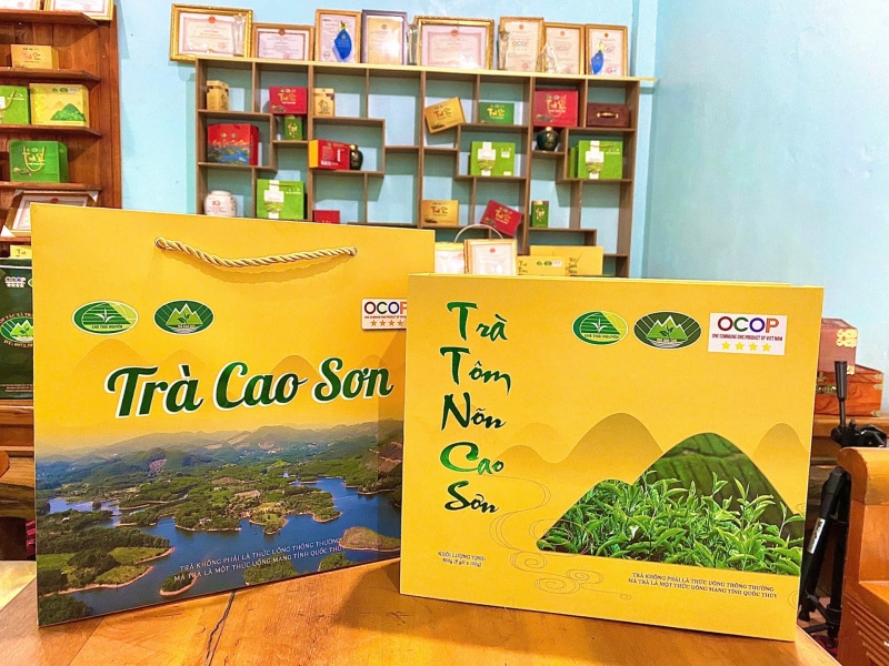 Hộp Trà Tôm Nõn Cao Sơn 500g ( 1 gói 1 ấm)