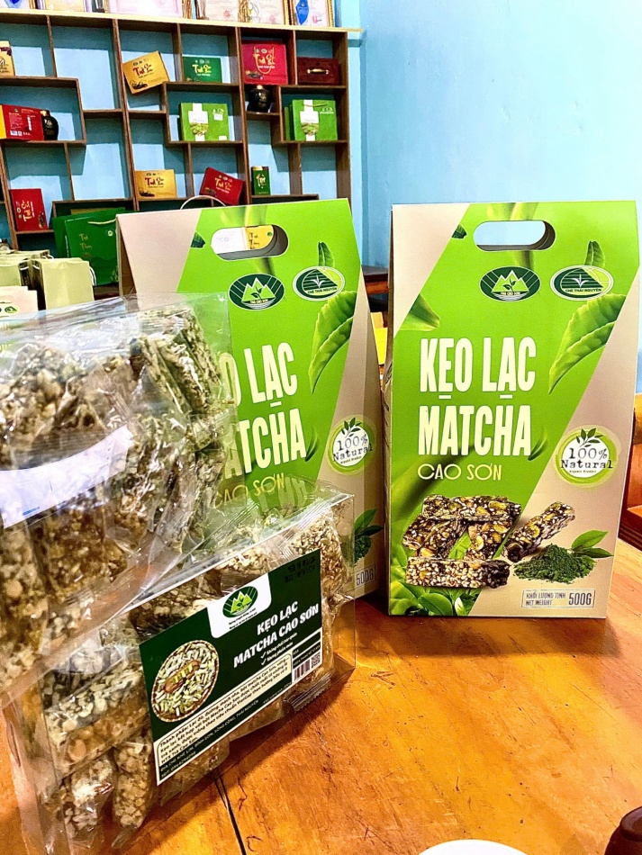 Kẹo Lạc Matcha Cao Sơn